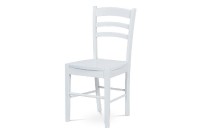 Jídelní židle celodřevěná  - bílá  AUC-004 WT